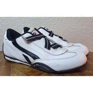 U.S. Polo Assn Women's Size 8.5 Lexus JTA 1000 Hook & Loop White/Black Shoes